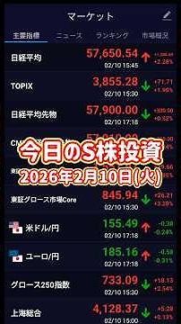 [Today's S Stock Investment] 2026/2/10 Don't worry about negative news #MaruhaNichiro #NisshinboH...