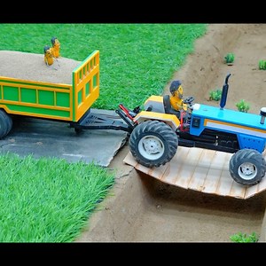Mini Heavy Duty Truck & Mini bridge Building 😮 #diyprojects #bridge #construction #tinylife #fblifestyle #satisfyingvideo #satisfying #videos #facebookviral #kids #5minutecrafts | Mini Rural Project