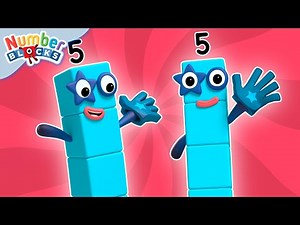 Five | Full Episode - S1 E7 | Numberblocks (Level 1 - Red 🔴)
