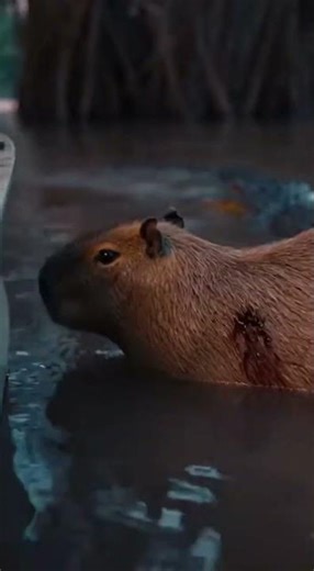 Capybara Family Rescued from Alligator! 🐊💪 #WildlifeRescue #NatureAdventure