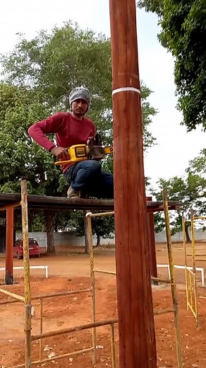 Building Outdoor Gym Equipment with Power Tools