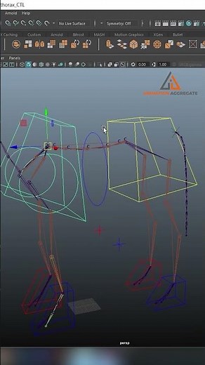 Quadruped Rigging in Maya | Horse Rigging - Spine01 #maya #3danimationsoftware #horserig #shorts