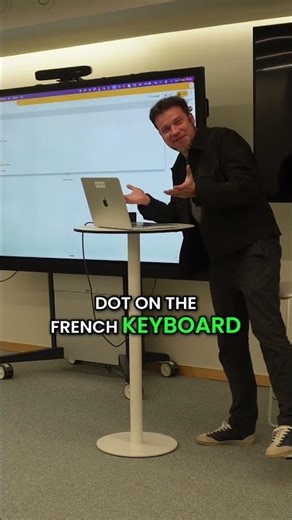 French Keyboard Layout Explained: Finding the Dot! #shorts