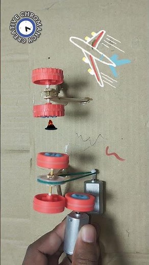 Collision of two wheels generates light and drives rotation #collision #wheel