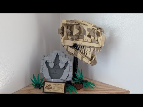 LEGO Jurassic World T-Rex Skull Fossil 🦖 ASMR Unboxing & Build | Set 76964 Relaxing Sounds