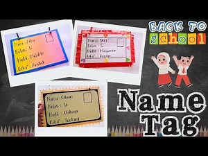Cara Membuat Papan Nama / Name Tag MPLS OSPEK dari Kertas Karton