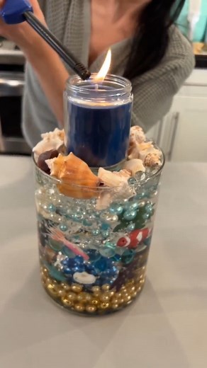 fun fish tank centerpiece inspired by the ocean, this centerpiece will bring life to your home. thanks for watching! this video was produced by Network Media and Jacky P | Home Hacks & Easy Snacks