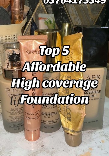 Top 5 Affordable High Coverage Foundations for Beginners