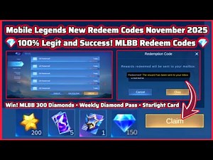 Legit Mobile Legends Redeem Codes November 14 2025 - MLBB Redeem Code Free Diamonds & Starlight Card