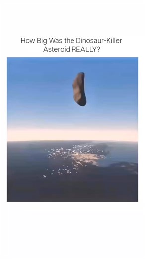 Meets science on Instagram: "🦖 66 million years ago, a massive asteroid crashed into Earth—ending the age of dinosaurs forever. But how big was it really? Scientists estimate that the Chicxulub asteroid was about 10–15 km wide, yet the impact crater it left behind is almost 150 km across—that’s bigger than many countries. This single event triggered firestorms, tsunamis, earthquakes and a global winter, wiping out 75% of all life on Earth. Hard to believe… but a rock the size of a city changed 