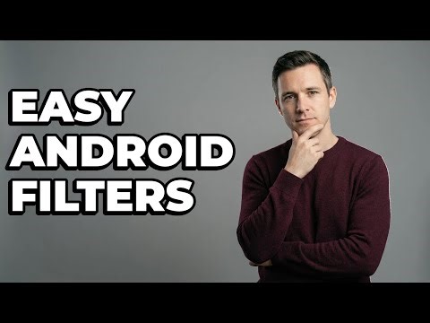How To Select A Pre-Set Filter On Android?