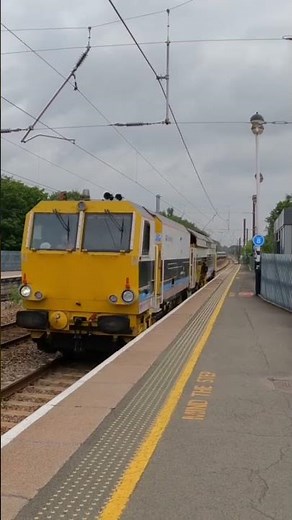 Volker rail track machine at Durham #train #railwaycontent #trainspotting #railvlogger