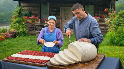 Fresh mozzarella stretched by hand from warm milk to perfect cheese