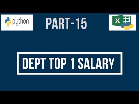 Python Data Analysis Tutorial || Partition by In Python || Department wise Highest Salary in Python