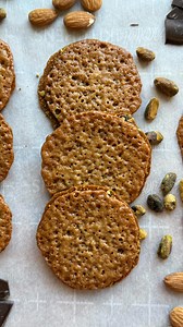 Misha on Instagram: "Easy Lace Cookies 🍪 Comment "lace" "cookie or "recipe" for full ingredient list and instructions 👍🏽 I am obsessed with these cookies! Gluten-free, super thin, super crispy, and borderline melt in your mouth. It's like a mix of a nutty toffee and a cracker. Can't recommend trying these enough 🤤 #holidayfood #lacecookies #cookiegram #sweettooth #tisrare #glutenfree #mikejones #easyrecipe"
