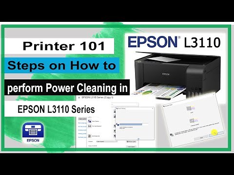 How to Maintain your Epson L3110 Printer (Power Cleaning)