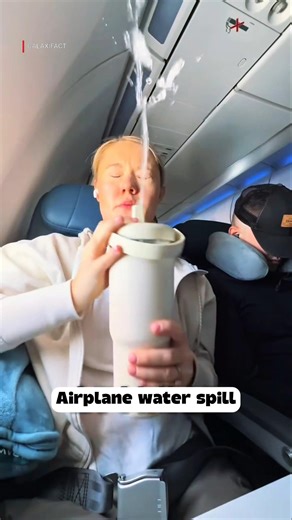 Why Does Water Spill When You Open a Cup on a Plane? ✈️ #shorts