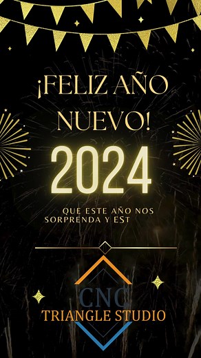 Queridos amigos y clientes de CNC Trianglestudio ¡Feliz Año Nuevo! Que el 2024 les traiga prosperidad, crecimiento y logros continuos. Estamos ansiosos por continuar nuestra colaboración y enfrentar juntos los desafíos futuros. ¡Gracias por ser parte de nuestra historia! #cnctrianglestudio #cnctools #endmills #routercncmexico #cncrouter