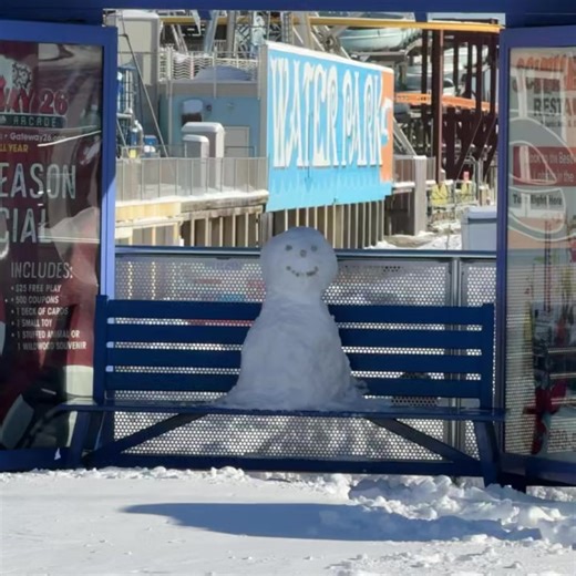 This is where you can find our snowman! | Wildwood Boardwalk