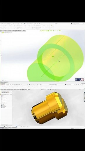 ⚙️Here’s a timelapse of the screw - Crankshaft assembly in SolidWorks