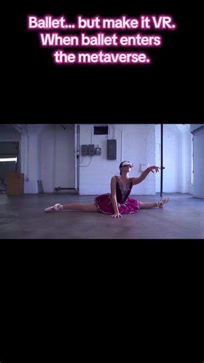 Exploring movement in worlds we haven’t built yet. #Ballet #VR #VirtualReality #DanceTok #BalletDancer
