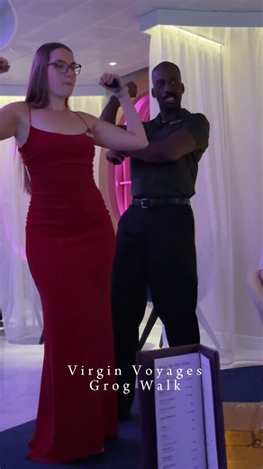 The *MUST DO THING* on the first night of your Virgin Voyages sailing? GROG WALK!