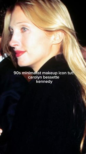 makeup based on 90s icon: carolyn bessette kennedy 🚕#lovestory #carolynbessettekennedymakeup
