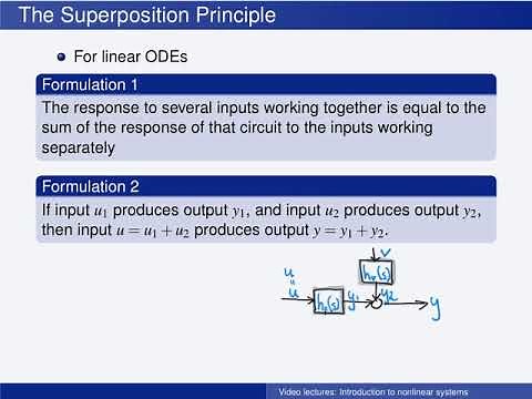 L1.2: Nonlinear vs linear systems - 4 The superposition principle