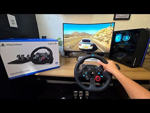 Logitech G29 Steering Wheel Unboxing - Playing on the Steering Wheel and PC Gamer Tests #pov