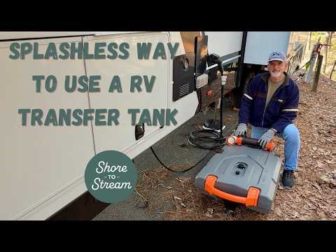 The Splashless Way To Use a RV Transfer Tank