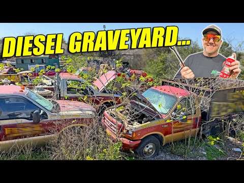 I Bought 5 Diesel Trucks For $5,000!!! This Is Where Ford Diesel Trucks Go To DIE!!!