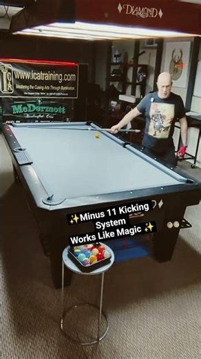 ✨Minus 11 Kicking System Works Like Magic 🪄 #9ball #onepocket #billiards #8ballpool