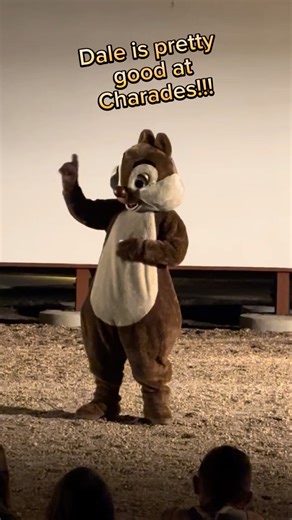 Dale the Chipmunk does his best character impersonations @ The Campfire Sing-along