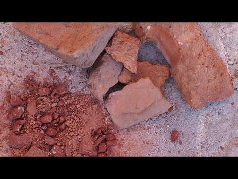 How to make red brick powder at home, red brick powder making for plants