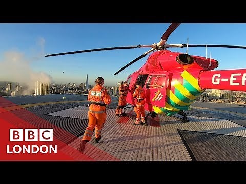 Flying with London's air ambulance - BBC London