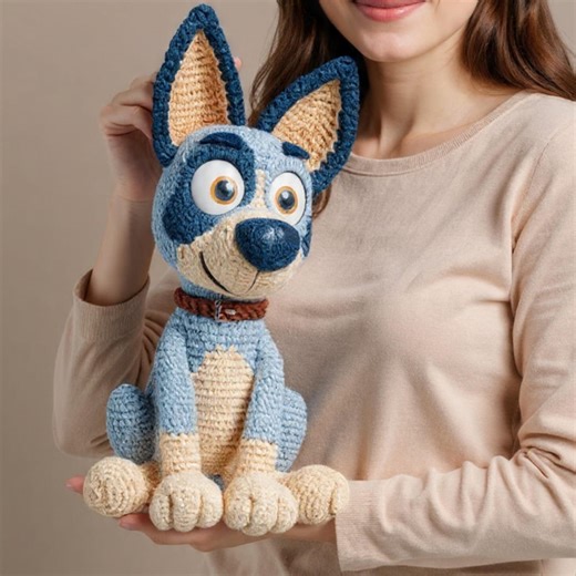 Blue Bluey Crochet Pattern, Crochet Bluey, Bluey Amigurumi, Digital Download, Beginner-friendly PDF - Etsy