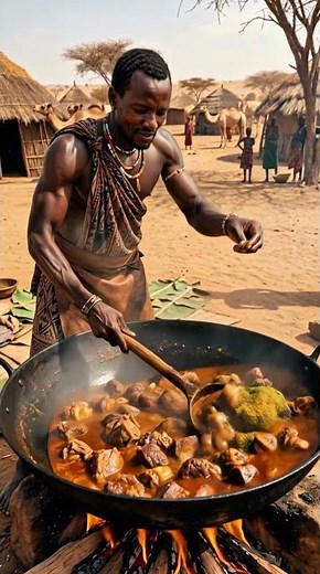OROMO TRIBE GIANT DESERT CAMEL FEAST