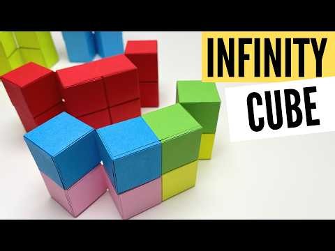♾️ Easy Origami Infinity Cube ♾️ DIY Paper Fidget Toy ♾️ How to Make an Easy Paper Infinity Cube ♾️