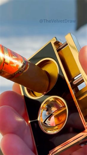 Winter Cigar ASMR #cigar #asmr #fall #whiskey #cigarstyle