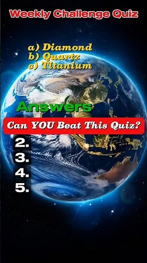 🧠 Weekly Challenge Quiz | Fast 5 Questions | Can You Answer Them All? 🔥