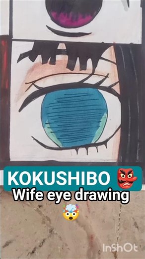 Day 15 ✨ KOKUSHIBO 👺 wife eye drawing 🔥🥵🌟💌 #anime #drawing #demonslayer #kokushibo