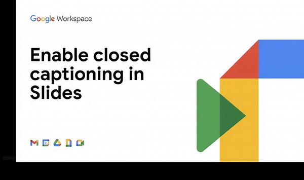 Make your presentations more inclusive! Use closed captioning in your #GoogleSlides to ensure everyone can follow along 💫 Learn more → https://goo.gle/3ON6kKn | Google Docs