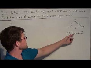 Finding the Area of a Triangle with Trigonometry