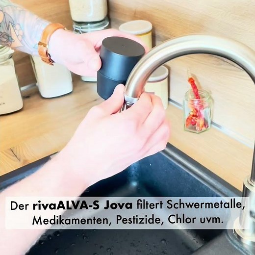 Einfache Installation | rivaALVA-S Trinkwasserfilter für den Wasserhahn