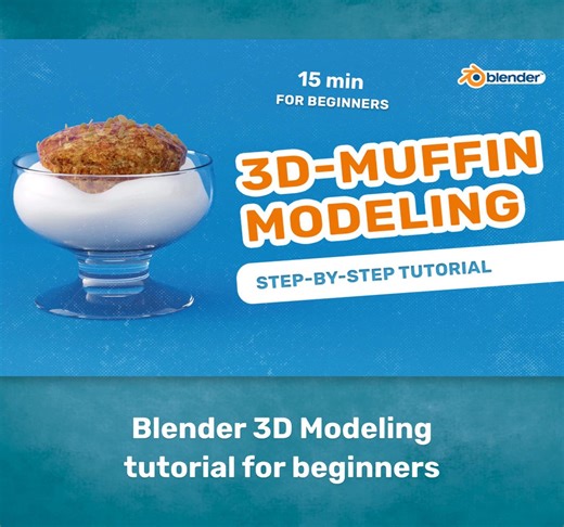 Blender 3D Muffin Modeling Tutorial: Beginner-friendly Video Lesson (PDF Guide Included). - Etsy