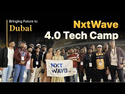Glimpse: NxtWave students attend 4.0 Tech Camp in Dubai - 2023