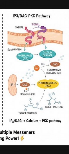 cAMP and IP3 / DAG pathway// cell signalling CSIR NET life science #signallingpathways