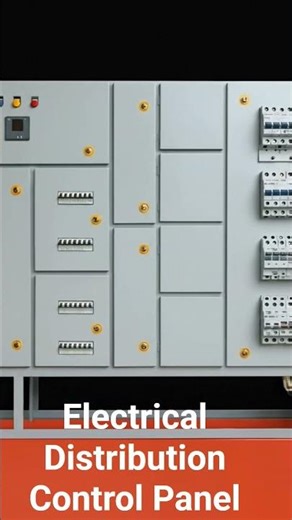 ⚡ Electrical Control Panel | Power Distribution & Safety System #electrical