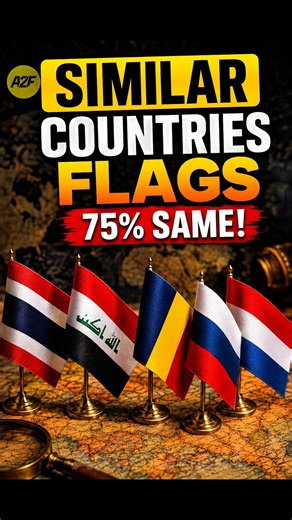 Countries With Almost Identical Flags! 🌍🚩