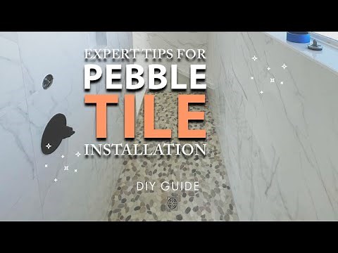 How to install pebble stone flooring - how to install pebble tile floor